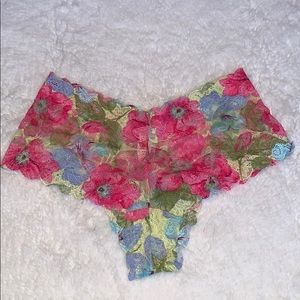 Victoria’s Secret multi-color lace cheeky panty